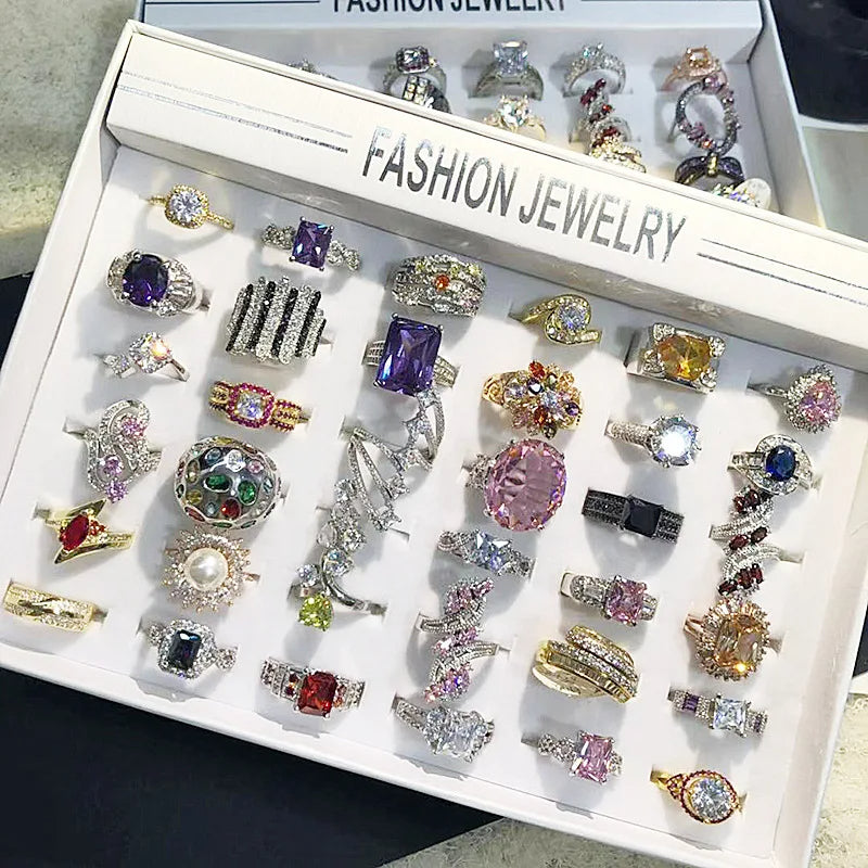 Best selection of wholesale women's ring 36 piece assortment