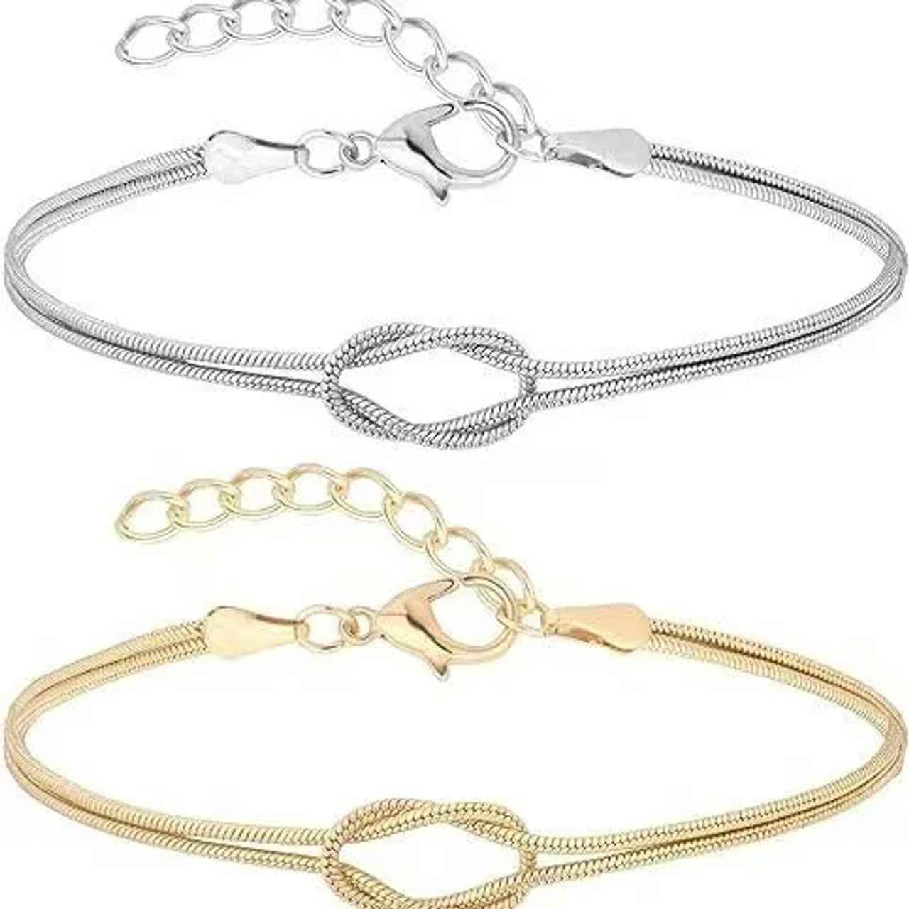 Hot Sale Infinity-Love know unisex bracelet gold-silver and mixed
