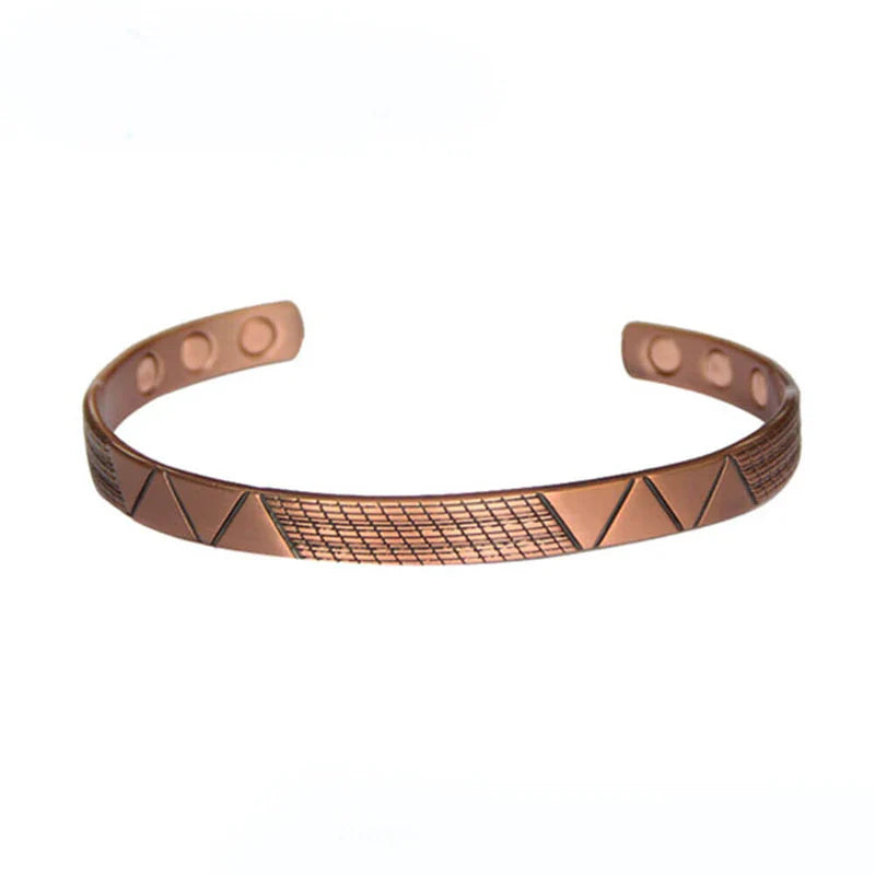 Wholesale Fashion Jewelry Magnetic Copper Bracelet Rose Gold (Copy)