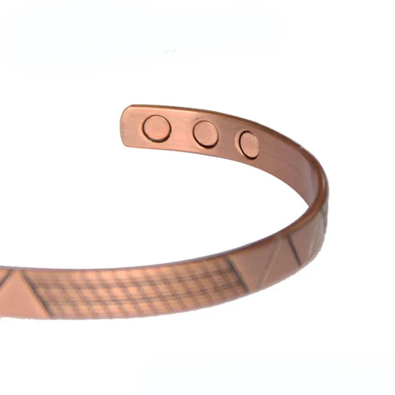 Wholesale Fashion Jewelry Magnetic Copper Bracelet Rose Gold (Copy)