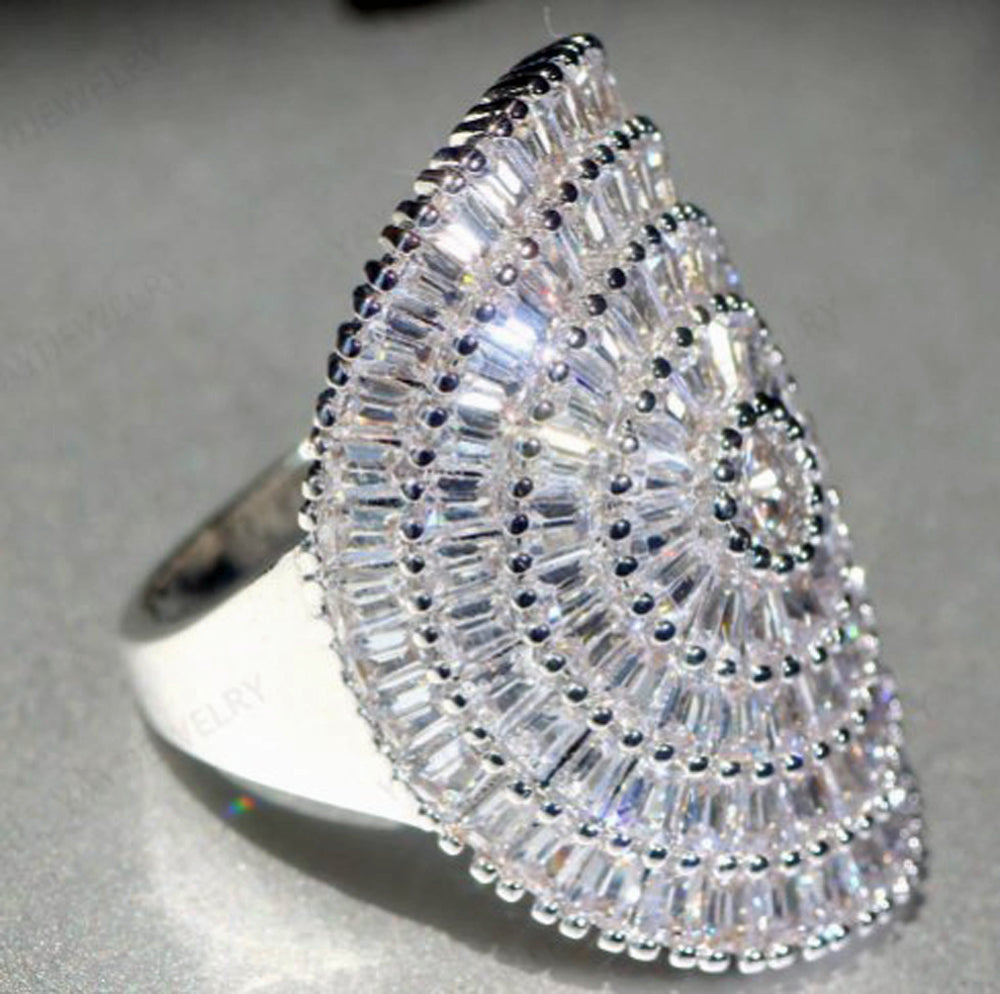 200+pcs Natural Moissanite Gemstones Zircon 925 Sterling Silver Rings - Providence silver gold jewelry usa