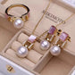 Wholesale pearl necklace, earring, ring, or set for Christmas