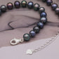 Elegant Handmade Freshwater Pearl Necklace in 925 Silvery - Perfect for Parties, Holidays & Gifts | Ideal for Women's Day, Mother's Day, Girlfriends & Friends【NK-XL2501Purple-04】