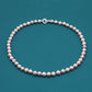 Pink Freshwater Pearl Necklace with Hollow Four-Leaf Clover Clasp Perfect for Daily Wear  Special Occasions like Weddings, Birthdays, Anniversaries Valentine's Day【NK-XL2501-Pink-03】