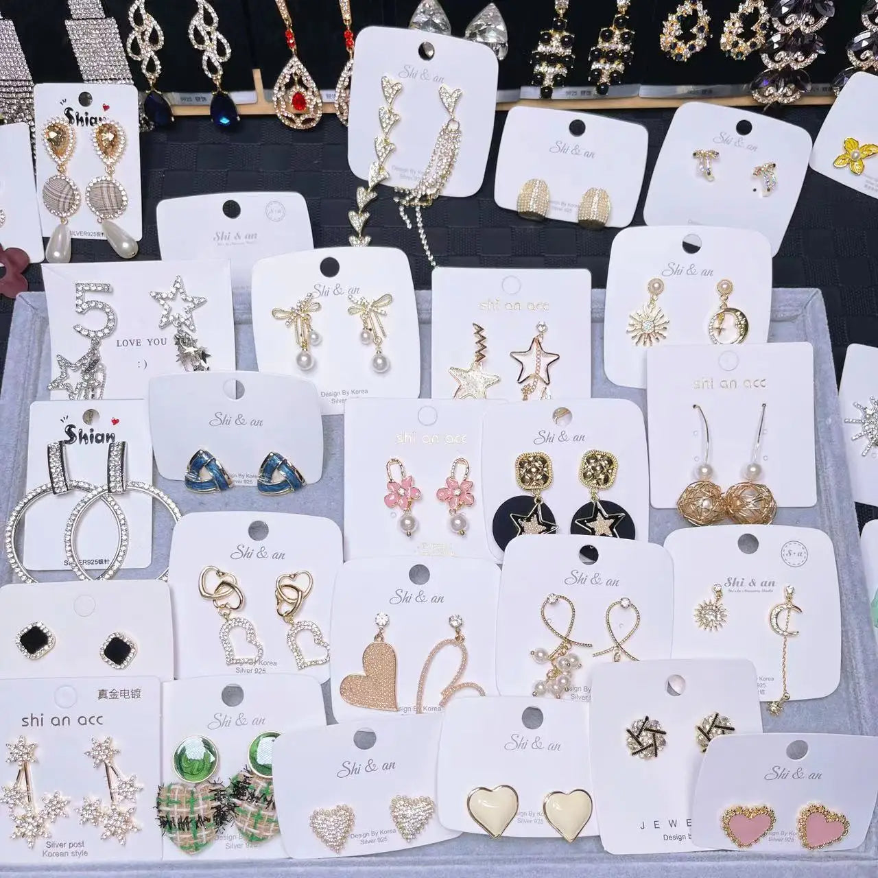 Sterling Silver post earring assortment as low as $1.25 per pair.