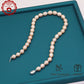 Elegant 17.5" Pink Freshwater Pearl Necklace - Handcrafted, 10mm Beads with Gift Box - Perfect for Casual Attire & Special Occasions【XL-2411PInk-001】