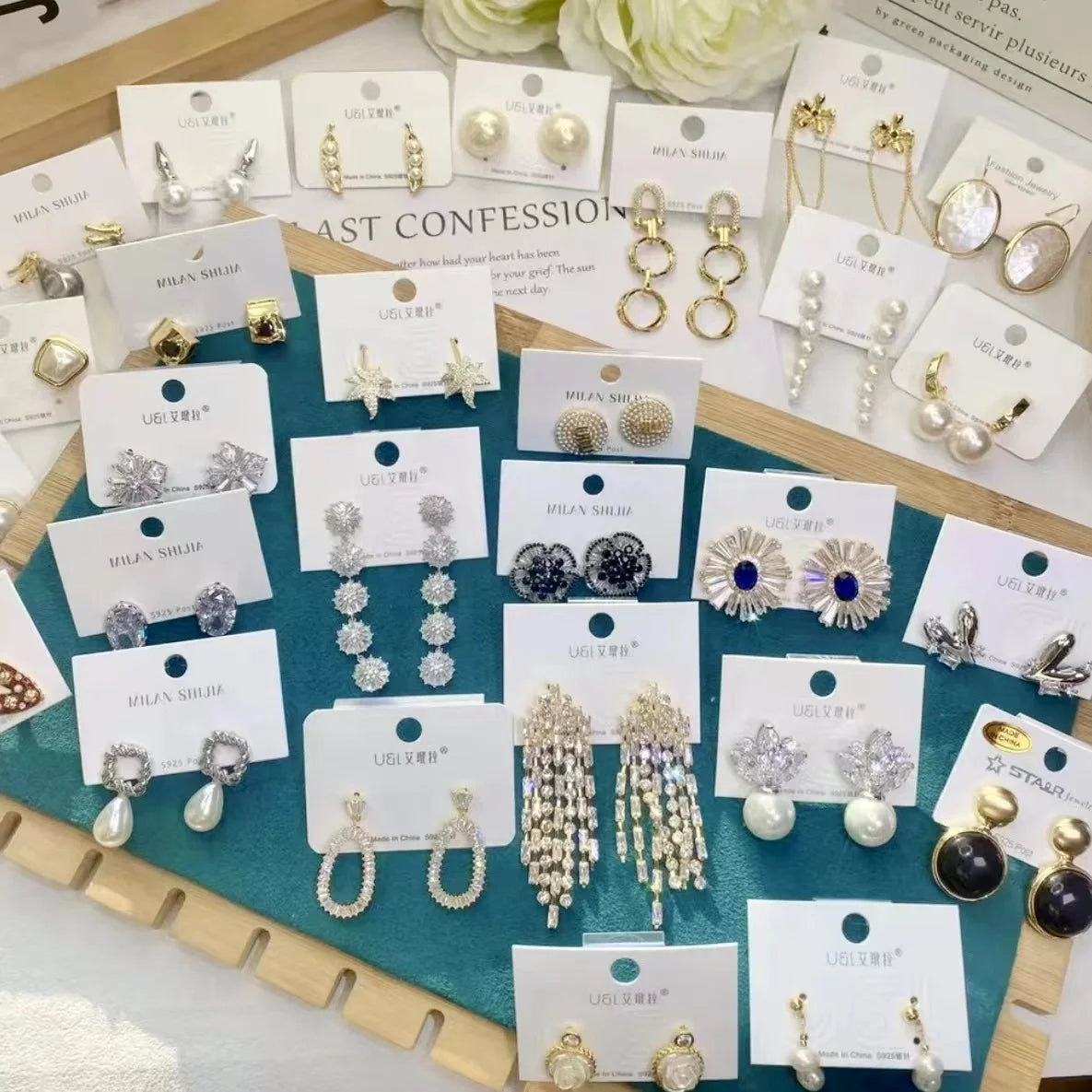 Sterling Silver post earring assortment as low as $1.25 per pair.