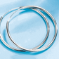 Popular 4 size endless hoop in 100% sterling silver - Providence silver gold jewelry usa