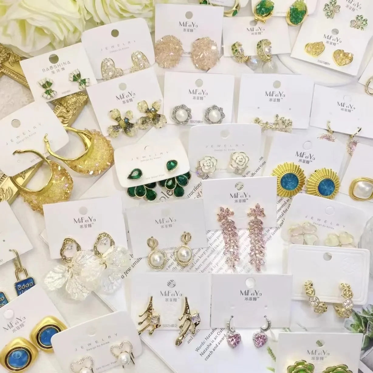 Sterling Silver post earring assortment as low as $1.25 per pair.