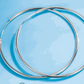Popular 4 size endless hoop in 100% sterling silver - Providence silver gold jewelry usa