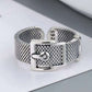925 Silver vintage Buckle style ring - Providence silver gold jewelry usa