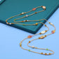 Bohemian style 51.2inch long Yellow stone with Freshwater Pearl Long necklace Handmade elegant long necklace ideal for Christmas and Valentine's Day gifts, suitable for everyday, wedding, birthday parties and anniversaries