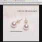 SPECIAL -3 PAIR OF 18k SOLID GOLD EARRINGS IN GIFT BOX