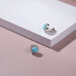 XYOP 925 sterling silver zircon jewelry gift vintage flowers natural precious Larimar pendant necklace female earrings