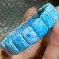 Natural Blue Larimar Rectangle Beads Bracelet 13.8x9.7x5.7mm Wholesale pricing
