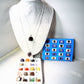 semi-precious stones plus 2 sterling silver neck chain sizes  18 and 24 inch complete set one low price - Providence silver gold jewelry usa