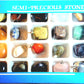 semi-precious stones plus 2 sterling silver neck chain sizes  18 and 24 inch complete set one low price - Providence silver gold jewelry usa