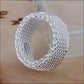 Sterling silver Band mesh Ring very popular style - Providence silver gold jewelry usa