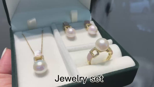 Wholesale pearl necklace, earring, ring, or set for Christmas