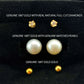 SPECIAL -3 PAIR OF 18k SOLID GOLD EARRINGS IN GIFT BOX